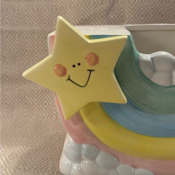 Vintage Napco Rainbow musical planter - Picture 3 of 7